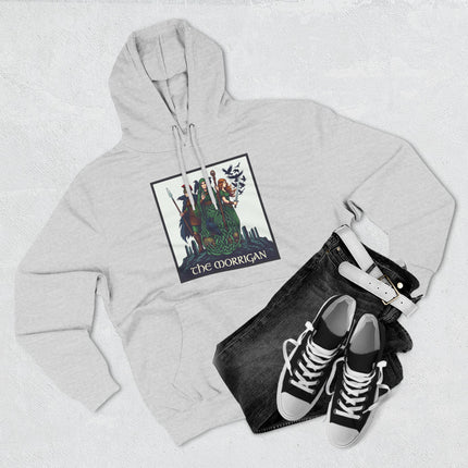 The Morrigan Celtic Goddess graphic hoodie featuring Irish mythology art.
