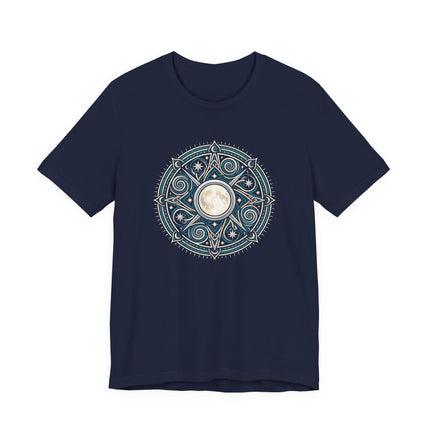 Arianrhod's Wheel Celtic Mythology Graphic Tee | Celestial Moon Mandala