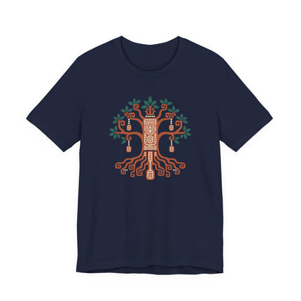 Mayan Ceiba Tree T-Shirt | Branching Tree and Exposed Root Design Tee