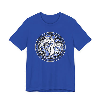 Formline Grandmother Moon Sacred Circle Tribal Art T-Shirt
