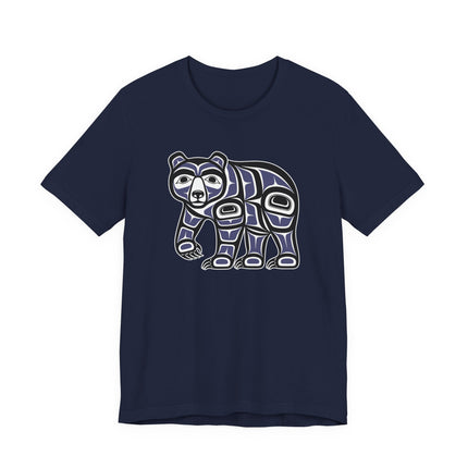 Bear graphic tee featuring Haida Formline art from the Pacific Northwest Coast.