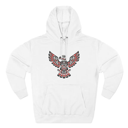 Indigenous Eagle Hoodie | Pacific Northwest Native American Art Pullover Hoodie