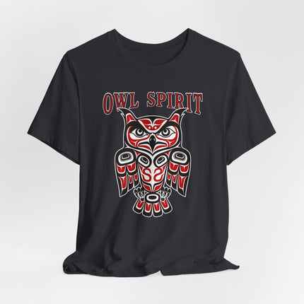 Owl Spirit Haida Formline Art T-Shirt | Indigenous Tribal Owl Tee | Spirit