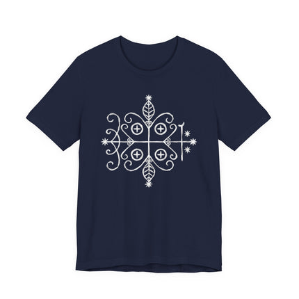 Papa Legba Veve T-Shirt - Haitian Vodou Sacred Geometry Tee
