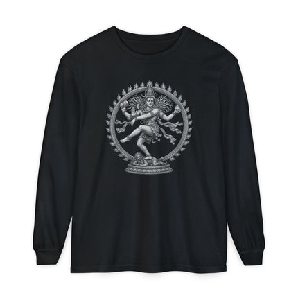 Dancing Shiva Nataraja Long Sleeve T-Shirt | Hindu Deity Graphic Tee