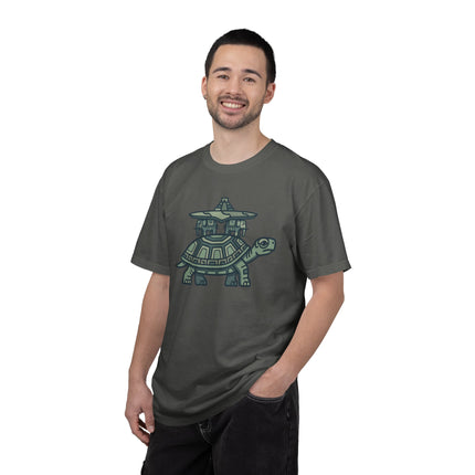 World Turtle Mayan Temple T-Shirt | Ancient Mythology Graphic Tee