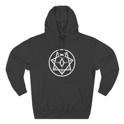 Star of Babalon Hoodie | Thelemic Seal Graphic Unisex Pullover | V2
