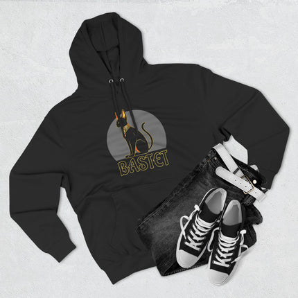 Bastet Cat Hoodie | Ancient Egyptian Graphic & Text Unisex Pullover V3