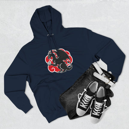 Dragon & Red Cloud Hoodie | Chinese Style Graphic Unisex Pullover V2