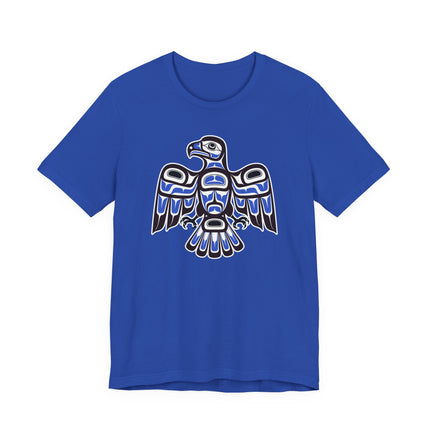 Haida Style Hawk T-Shirt | Pacific Northwest Indigenous Art Formline | Hawk
