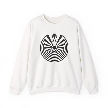 Man in the Maze Labyrinth Sweatshirt | I'itoi Native American Unisex Pullover V1