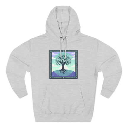 Celtic Tree of Life graphic featuring mystical roots and nature symbolism.
