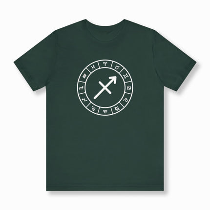 Sagittarius Astrology Sign T-Shirt | Zodiac Symbol Unisex Tee | V2