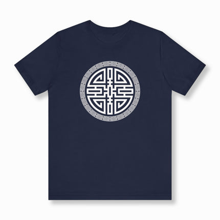 Chinese Cai Wealth Symbol Graphic With Border T-Shirt | V2