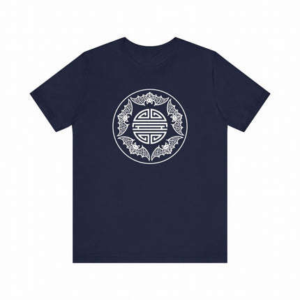 Chinese Five Blessings Bats T-Shirt With Central Shou Symbol | Unisex Tee V1