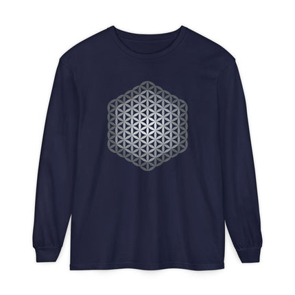 Flower of Life Long Sleeve T-Shirt | Sacred Geometry Graphic Tee