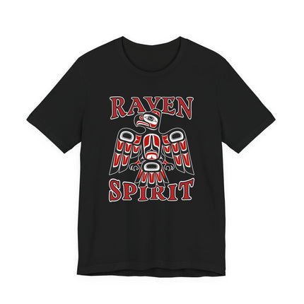 Raven Spirit T-Shirt | Native American Tribal Art Raven Tee | Spirit