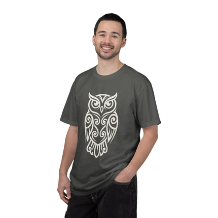 Tribal Owl T-Shirt | Intricate Celtic Knot Wisdom Unisex Unisex Tee