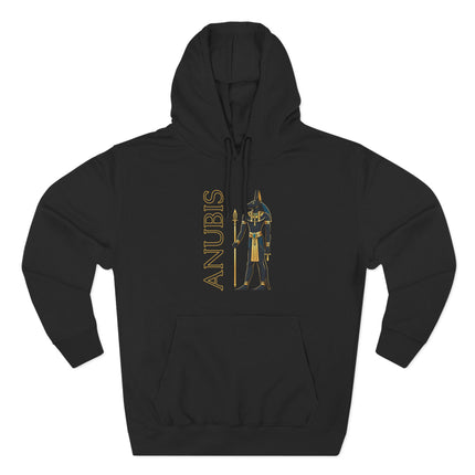 Anubis Egyptian God Hoodie | Ancient Egypt Text & Graphic Unisex Pullover V4