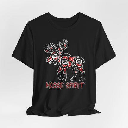 Moose Spirit Native American Formline Art T-Shirt | Indigenous Animal Graphic Tee | Spirit