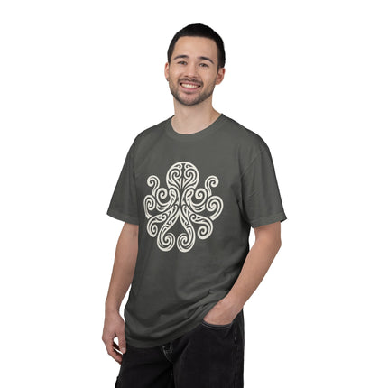 Tribal Octopus T-Shirt | Celtic Swirl Kraken Graphic Tee | Comfort Colors