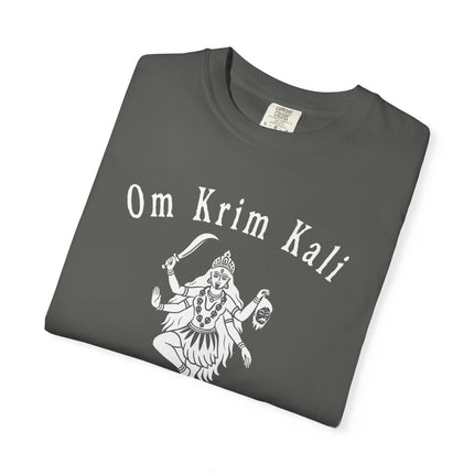 Om Krim Kali Graphic T-Shirt - Hindu Goddess Kali Sanskrit Tee
