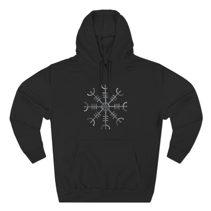Aegishjalmur Helm of Awe Hoodie | Viking Norse Protection Unisex Pullover Hoodie