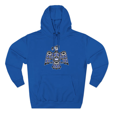 Native American Thunderbird Eagle Hoodie, Pacific NW Formline Art Pullover Hoodie