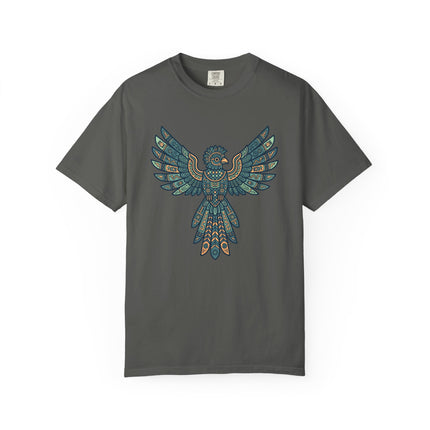 Mayan Aztec Geometric Tribal Eagle Spirit Animal T-Shirt | Comfort Colors