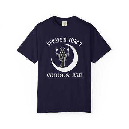 Hecate's Torch Greek Mythology Graphic Tee - Occult Crescent Moon Shirt