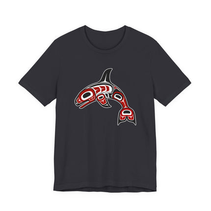 Indigenous Orca Formline Art T-Shirt | Northwest Coast Killer Whale Design | Whale