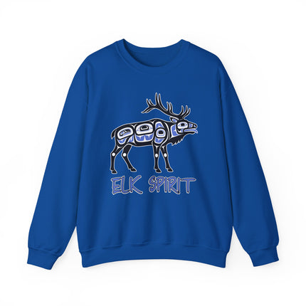 Elk Spirit Native American Formline Art Sweatshirt | Indigenous Pullover Sweatshirt