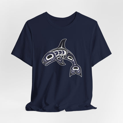 Indigenous Orca Formline Art T-Shirt | Northwest Coast Killer Whale Design | Whale