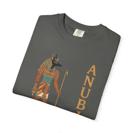 Anubis Ancient Egyptian God T-Shirt - Hieroglyphic Graphic Art Comfort Colors Tee