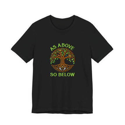 As Above So Below Tree of Life T-Shirt | Celtic Spiritual Tee | 2