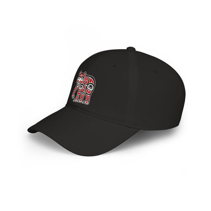 Haida Formline Bear DTF Print Baseball Cap | Pacific Northwest Art Hat