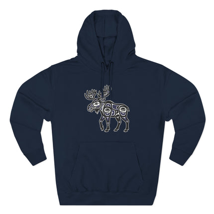 Moose Indigenous Art Hoodie | Northwest Coast Tribal Graphic Hoodie