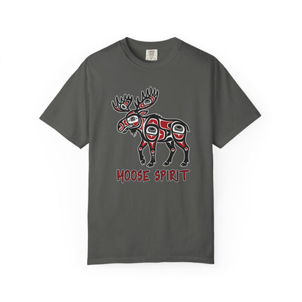 Moose Spirit Graphic Tee - Indigenous Style Formline Art T-Shirt