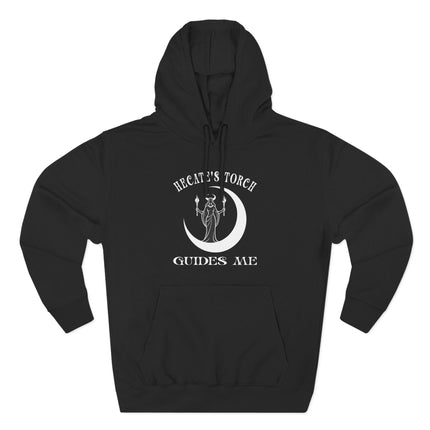 Hecate's Torch Guides Me Hoodie | Witchy Goddess Crescent Moon Pullover V1