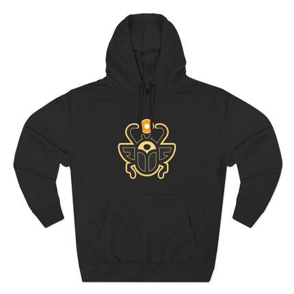 Khepri Hoodie | Egyptian Scarab Beetle Graphic Unisex Pullover V4