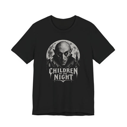 Children of the Night T-Shirt | Moonlit Gothic Vampire Portrait Tee