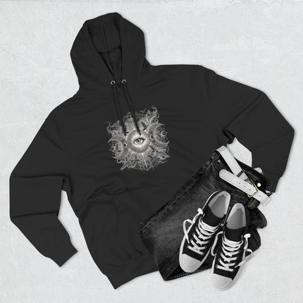 Triple Moon Eye Spiritual Awakening Graphic Hoodie