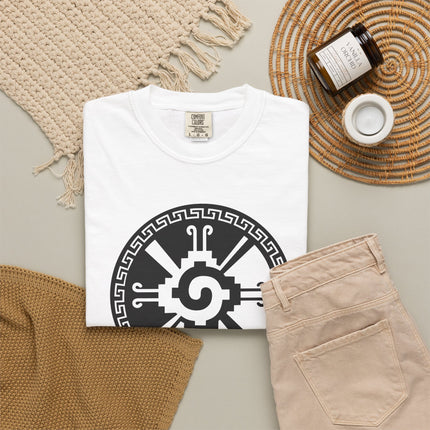 Hunab Ku T-Shirt | Black and White Geometric Spiral Graphic Tee