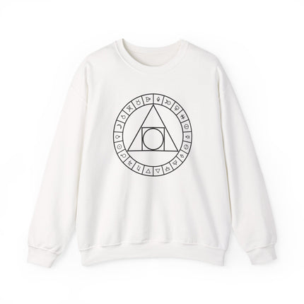 Philosopher's Stone Alchemy Symbols Sweatshirt | Unisex Sacred Geometry Pullover V1