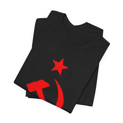 Vintage Red Hammer & Sickle Star T-Shirt | USSR Communist Symbol Tee Shirt