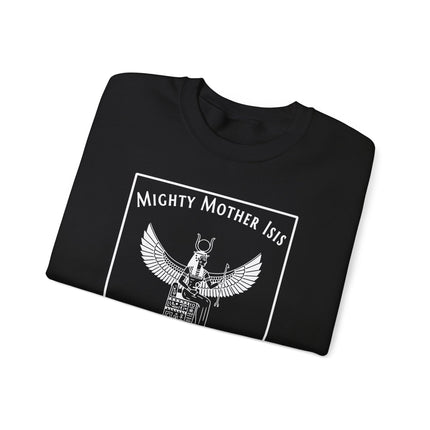 Mighty Mother Isis Egyptian Goddess Queen of Heaven graphic sweatshirt print.