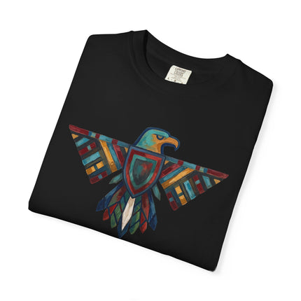 Native American Thunderbird Tee  - Geometric Eagle Graphic Tee