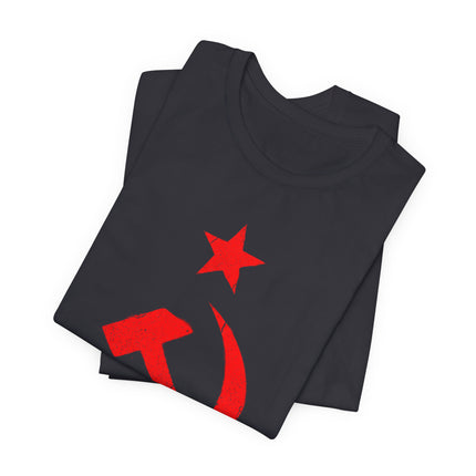 Vintage Red Hammer & Sickle Star T-Shirt | USSR Communist Symbol Tee Shirt