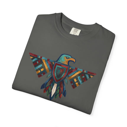 Native American Thunderbird Tee  - Geometric Eagle Graphic Tee