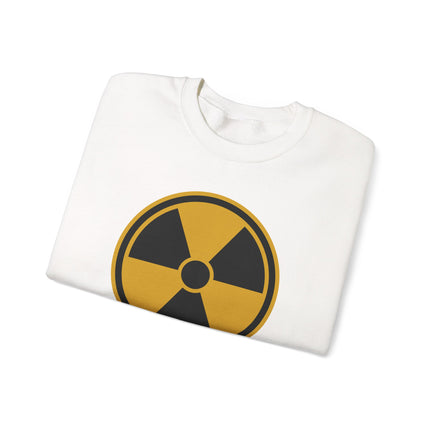 Radiation Hazard Symbol Sweatshirt | Nuclear Warning Graphic Pullover Sweatshirt